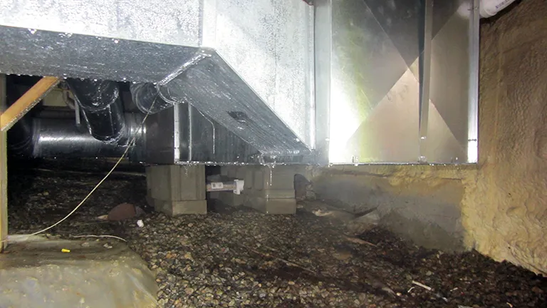 Damaged basement