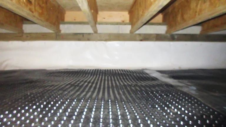 Floor with waterproofing