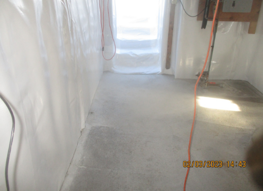 Basement waterproofing after